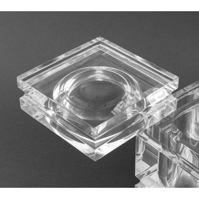 1960s 1960s Italian Lucite Alessandro Albrizzi Lucite Ice Bucket For Sale - Image 5 of 8