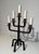 White Pair of 1940s 5-Arm Wrought Iron Candelabras For Sale - Image 8 of 12