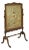 Antique French Victorian Carved Walnut and Needlepoint Fireplace Screen For Sale