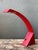 Vintage Italian Marco Zotta Red Arched Desk Lamp For Sale - Image 13 of 17