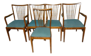 II/56 Spindle Chair Set of Armchairs and Dining Chairs from Musterring, 1956, Set of 5