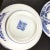 White Vintage Chinese Hand Painted Underglaze Rice Bowls For Sale - Image 8 of 9