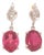 Natural Tourmaline Diamond Earrings 14k Gold 2.34 TCW Certified For Sale