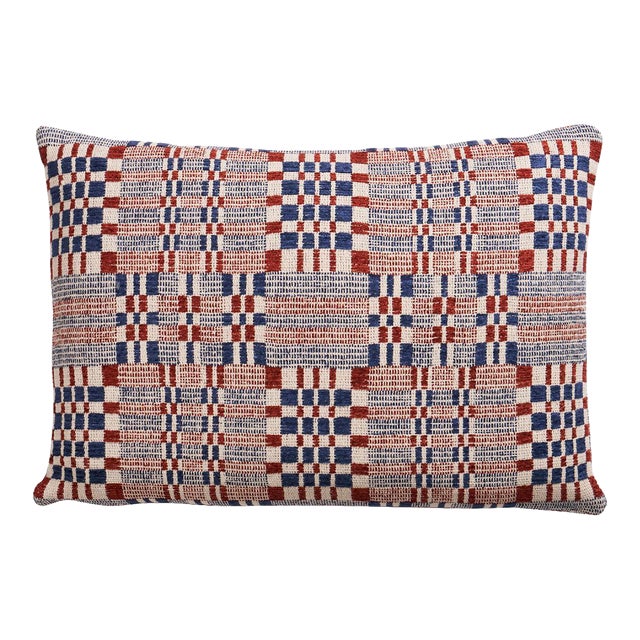 Schumacher Brimfield 18" Lumbar Pillow In Americana For Sale