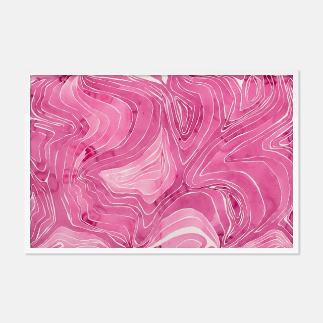 Kate Roebuck Tides by Kate Roebuck in White Framed Paper, Medium Art Print For Sale - Image 4 of 4