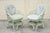 Vintage Russell Woodard Woven Spun Fiberglass Swivel Rolling Club Lounge Chairs and Ottoman. Item features a woven spun...
