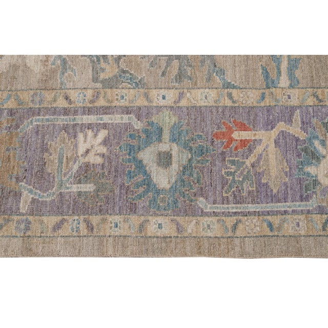 21st Century Modern Sultanabad Wool Rug For Sale - Image 4 of 11