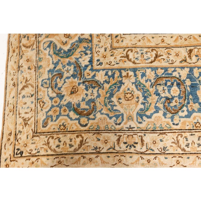 Textile Authentic 1900s Persian Tabriz Handmade Wool Rug For Sale - Image 7 of 7