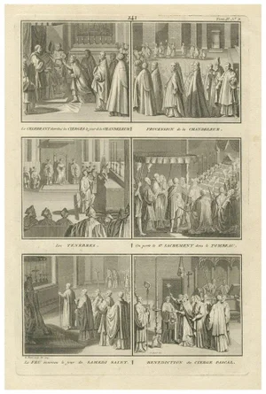 Holy Week and Candlemas Rites, 1734, Paper