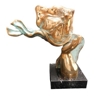 Sunol Alvar "Maternite" 1989Bronze Sculpture With Granite Base Signed For Sale