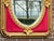 Wood Mid-20th French Louis XVI Gold Velvet Wood Wall Mirror For Sale - Image 7 of 14
