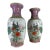 Mid-Century Chinese Export Handpainted Vases/a Pair For Sale