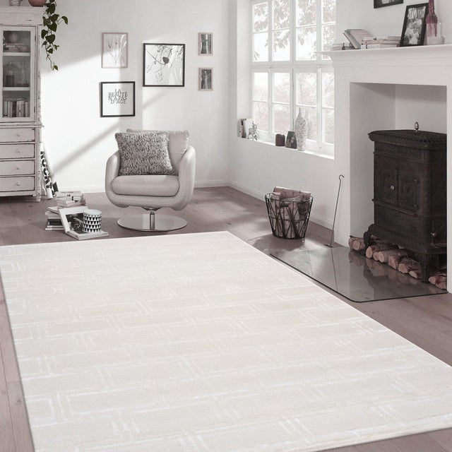 2020s Pasargad Home Edgy Ivory Area Rug, 12' 0'' X 15' 0'' For Sale - Image 5 of 5