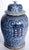 Chinese Pair of Chinese Blue and White Porcelain Lidded Jars With Stands For Sale - Image 3 of 10
