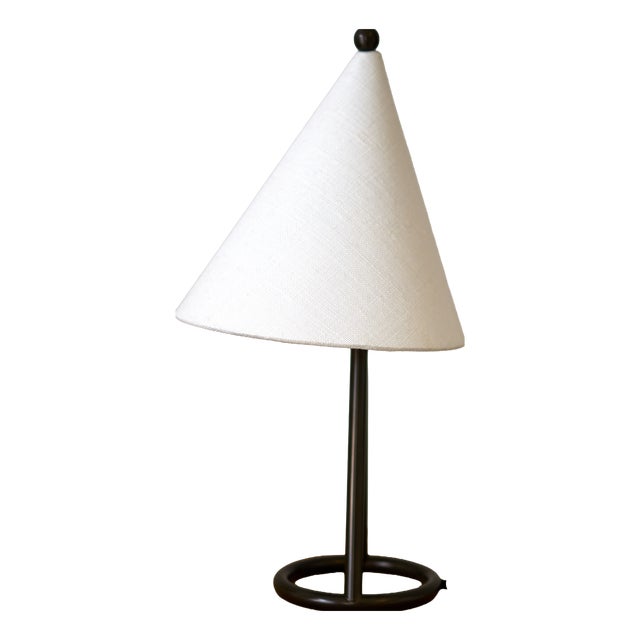 Table Lamp in Iron and Lacquered Brass by ZAVADSKI, 2022 For Sale