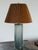 Bauhaus Bauhaus Maison De Verre-Style Caged Glass Lamp With Natural Paper Pleated Shade For Sale - Image 3 of 15