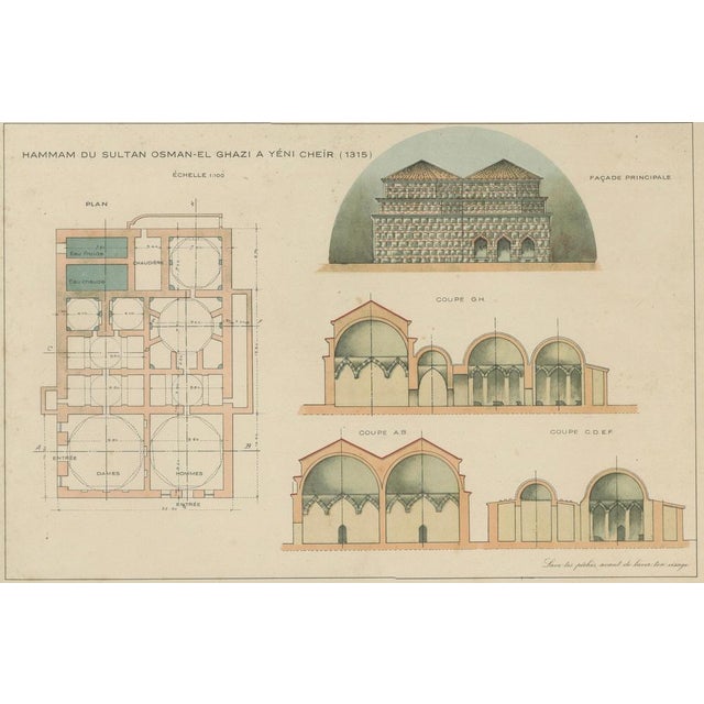 Alexandre M. Raymond, Antique Ottoman Door Knocker Designs, Bursa, 1924, Paper For Sale - Image 4 of 12