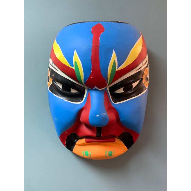 Hand Painted Paper Mache Mask Chairish