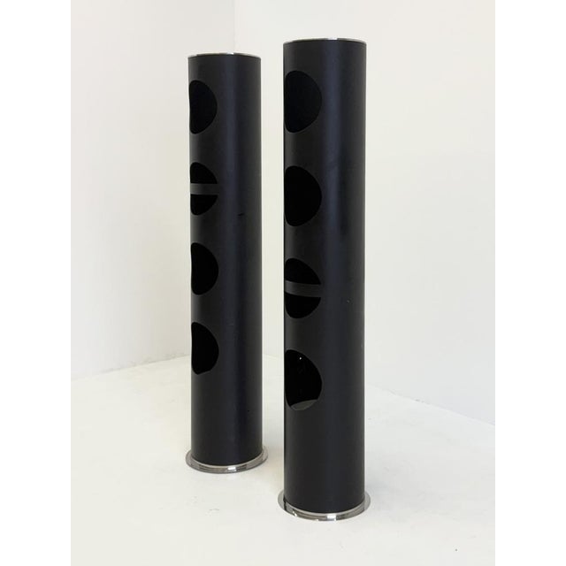 Space Age Bookcase in Black attributed to Arch Saccardo For Sale - Image 5 of 18