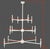 A striking expression of sculptural modernism, the Avron 12-Branch Chandelier by Bourgeois Bohème Atelier commands...