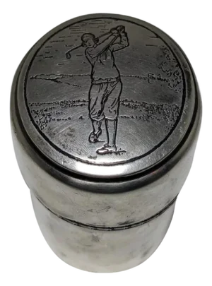 Wallace Bros Silver Co. Golfing Cigarette Dispenser c. 1920s