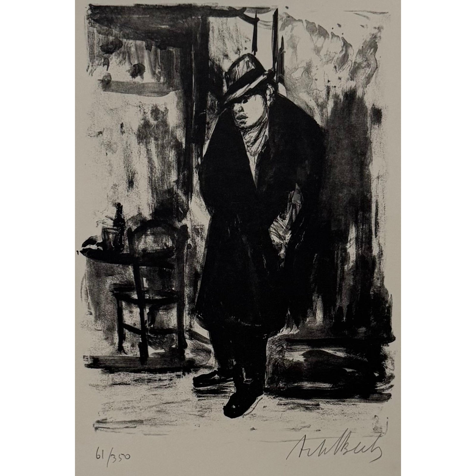 Arbit Blatas, Lithuanian French Artist Arbit Blatas Lithograph Chaim ...