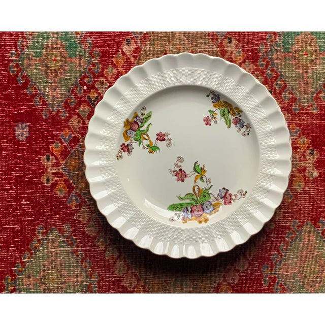 1930s Spode Wicker Lane English Country House Style Dinner Plates For Sale - Image 12 of 12