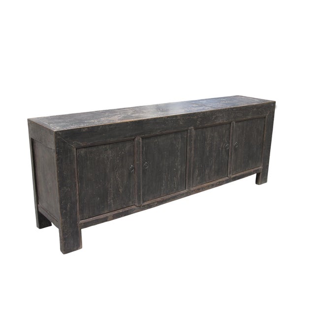 Late 19th Century Vintage Distressed Reclaimed Wood Sideboard Cabinet 28 For Sale - Image 5 of 11