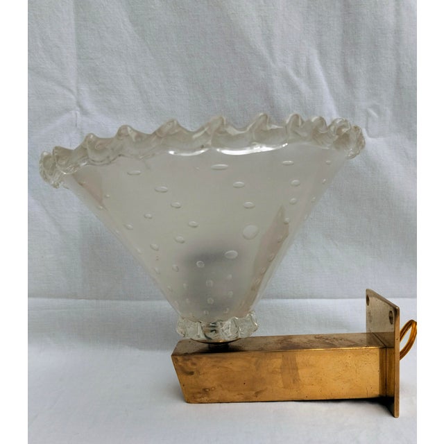 Vintage Wall Lights from Barovier & Toso, 1950s, Set of 2 For Sale - Image 7 of 12