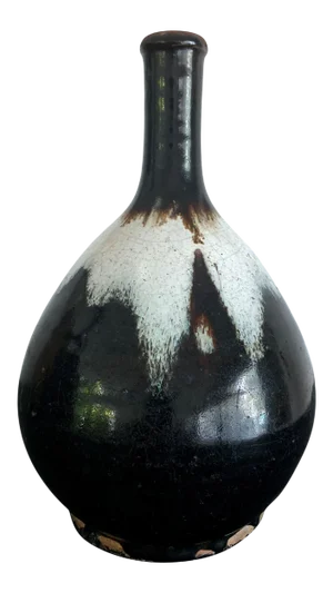 Japanese Ceramic Sake Bottle Chosen Karatsu Ware