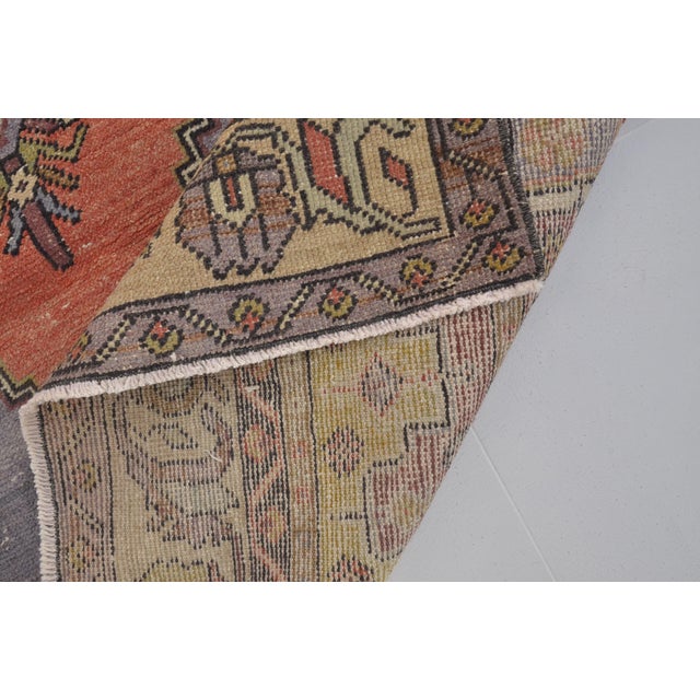 Oushak Vintage Anatolian Area Rug For Sale - Image 9 of 9