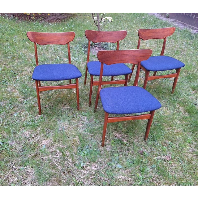 Mid-Century Danish Teak Dining Chairs from Schionning and Elgaard, 1960s, Set of 4 For Sale - Image 12 of 14