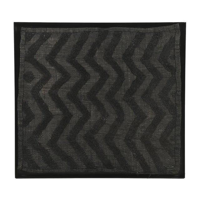 Framed Showo Raphia Wall Hanging, Congo For Sale - Image 4 of 4