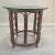 Mid 20th Century Vintage Boho Chic Coastal Bentwood and Wicker Side Table in Mauve For Sale - Image 5 of 6