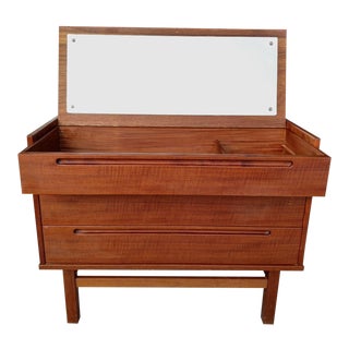 Danish Modern Teak Vanity, Mid-Century For Sale