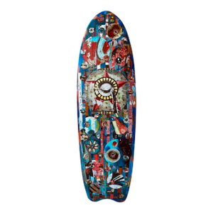 Skateboard Collage Art One of a Kind Berlin Wall Graffiti