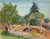 Watercolor painting by listed American painter Prescott M. M. Jones, circa 1930-1940, done in an abstracted loose brush...