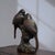Asian Gilt Metal Double-Bird Figurine — Aged Patina, Engraved Auspicious Base For Sale - Image 3 of 9