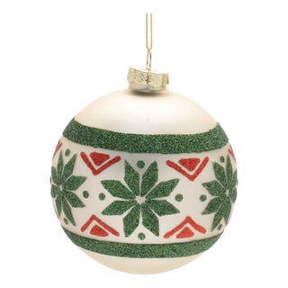 Nordic Glass Ball Ornament (Set of 6) For Sale