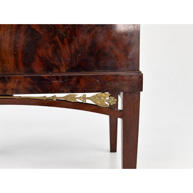Swedish Grace Cabinet in Flamed Mahogany For Sale - Image 9 of 16