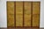 Antique English Leather Four-Panel Room Divider, Early 1900s Decorative Screen For Sale - Image 4 of 12