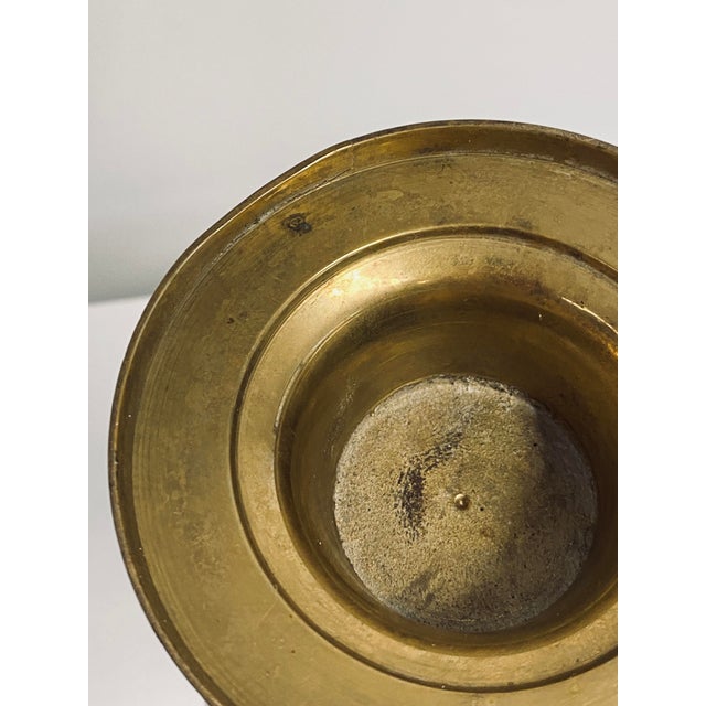 Tall Kashmiri Hand-Engraved Floor Vase For Sale - Image 3 of 10