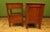 Brown English Stencilled Chest of Drawers and Bedside Chest, 1890s, Set of 2 For Sale - Image 8 of 18