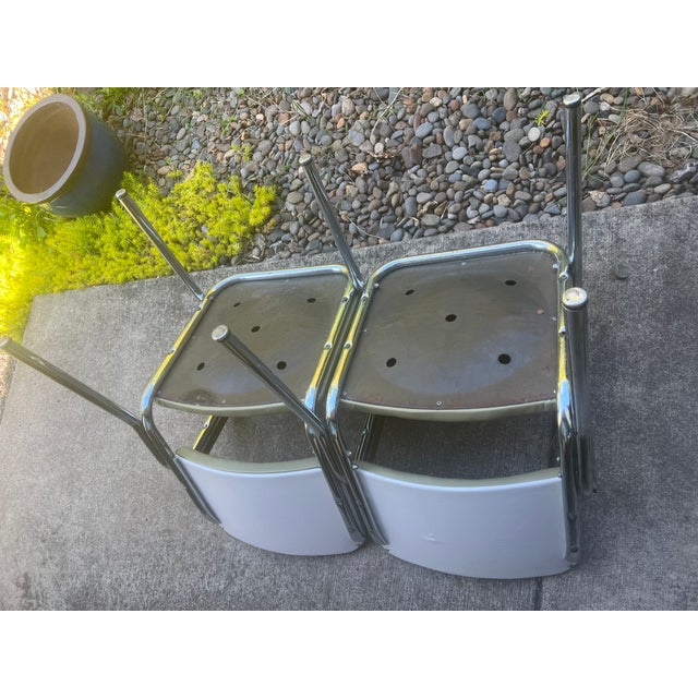 Vintage Chromcraft/Royal Metal Craft Style Double Chair Bench For Sale In Portland, OR - Image 6 of 12