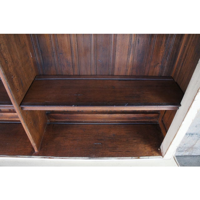 Late 20th Century Monumental Habersham Plantation Chic French Provincial Hutch China Cabinet 102" For Sale - Image 10 of 18