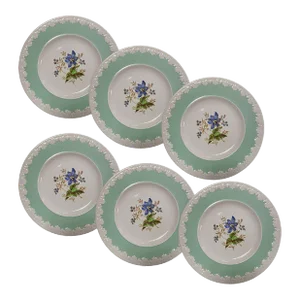 Wedgwood China Corinthian Hampton Court Salad Plates - Set of 6