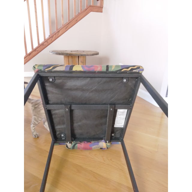 Textile 1980s 6 Minson PostModern Dining Chairs For Sale - Image 7 of 14