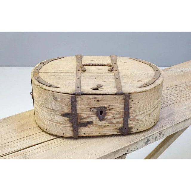 Mid 19th Century Metal Bound Box, 1840s For Sale - Image 5 of 10