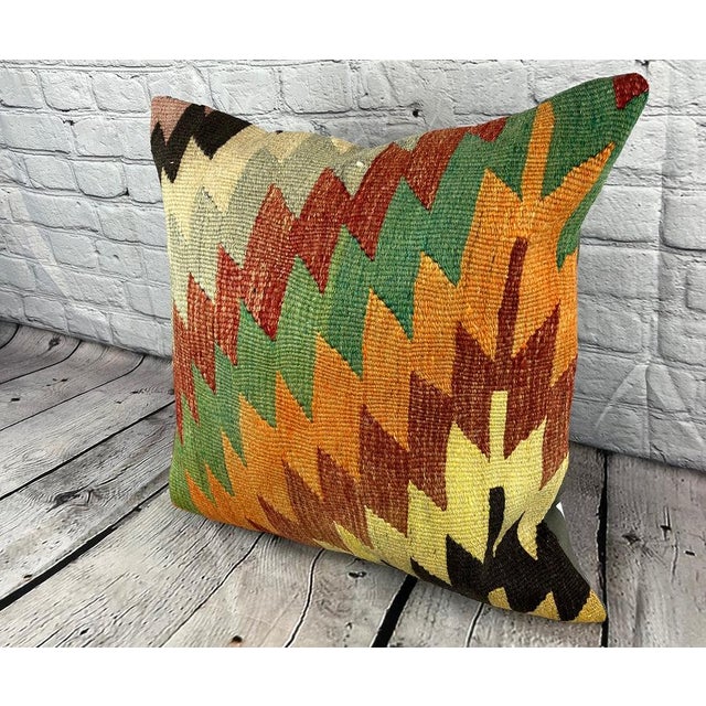 Vintage Pillow Case Turkish Kilim Pillow Decorative Kilim Pillow Dry cleaning only. PILLOW INSERT IS NOT INCLUDED