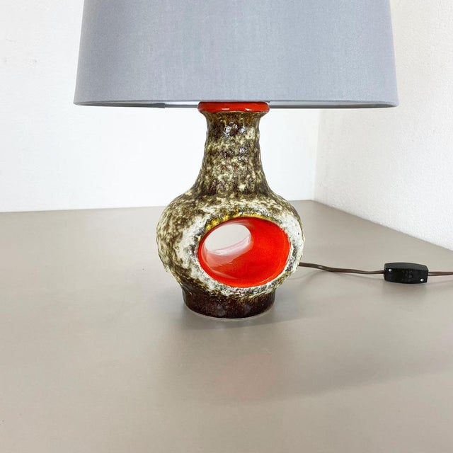 Fat Lava Ceramic Pottery Table Light from Dümler and Breiden, Germany, 1960s For Sale - Image 3 of 14